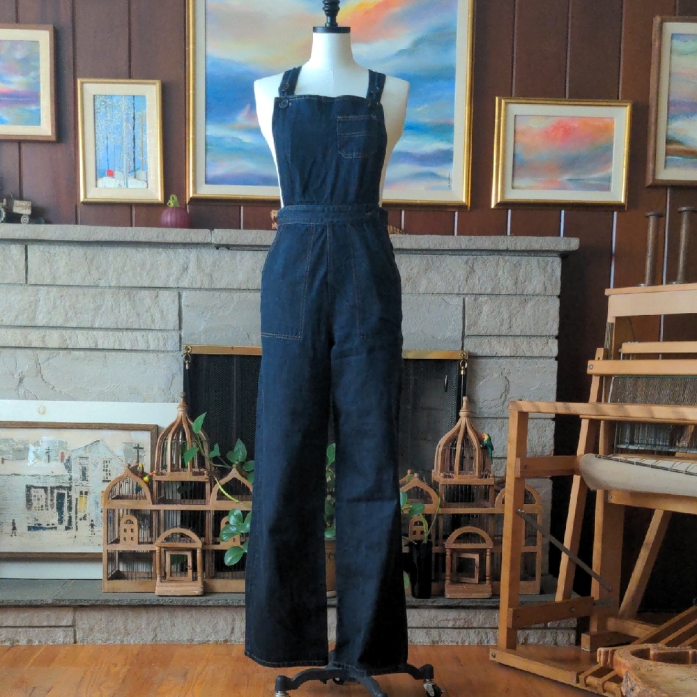 Women's Denim Overalls Freddie's Of Pinewood 100% Cotton Retro 1940s Style